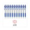 Universal 1 mm Comfort Grip Retractable Ballpoint Pens - Medium, Blue (1 Dozen)